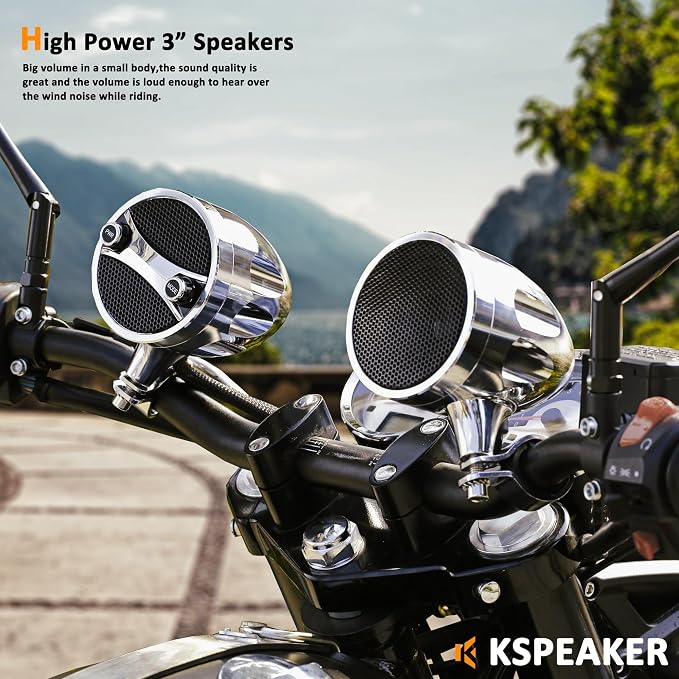 Motorcycle Speakers Motorcycle Bluetooth Speakers Motorcycle Speakers Bluetooth Waterproof Motorcycle Radio ATV Utv Sound System RZR Speakers Golf cart Stereo System Jet ski Speakers Sound bar