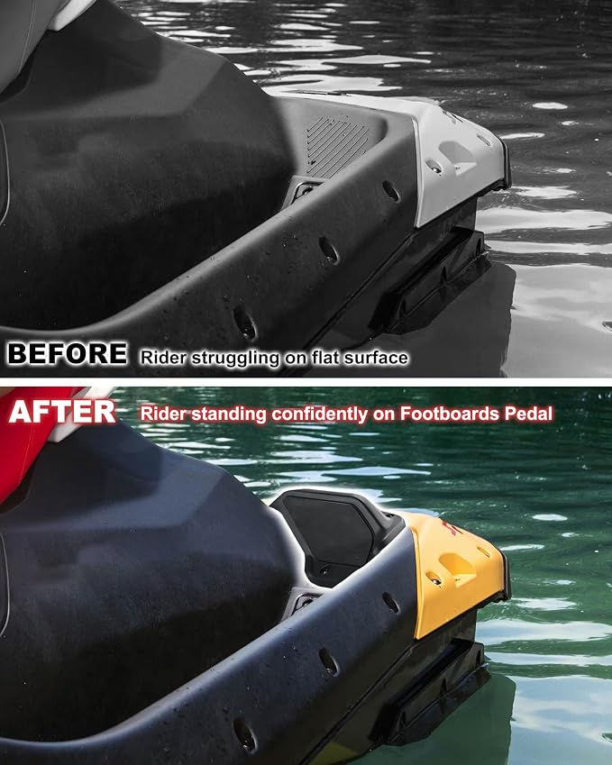 Step Wedges for Sea Doo Spark 2024 2025, Foot Wedges Foot Rest Pedal Kit with 45 Degree Slope for Sea-Doo Spark 2024+ Accessories (2PCS, Replace #295101263)