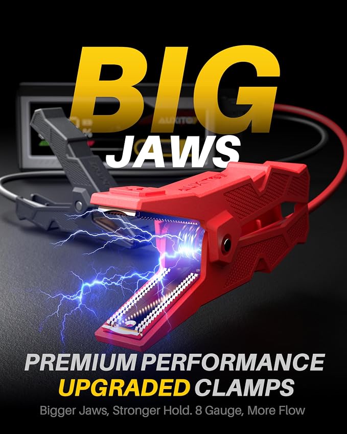 AUXITO 9000A Jump Starter, 12V Car Battery Jump Starter, Up to All Gas/All Diesel Engine with LED Display, 30W Type-C Fast Charging and 168W DC Output, 3-Mode Flashlight, Storage Case
