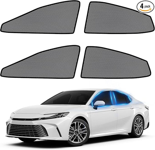 ZATOOTO Car Window Shades for Toyota Camry 2024-2025, 4 Pack Camry Sun Shade Side Window, Breathable Mesh Car Window Screen for Camping Napping Baby UV Protection