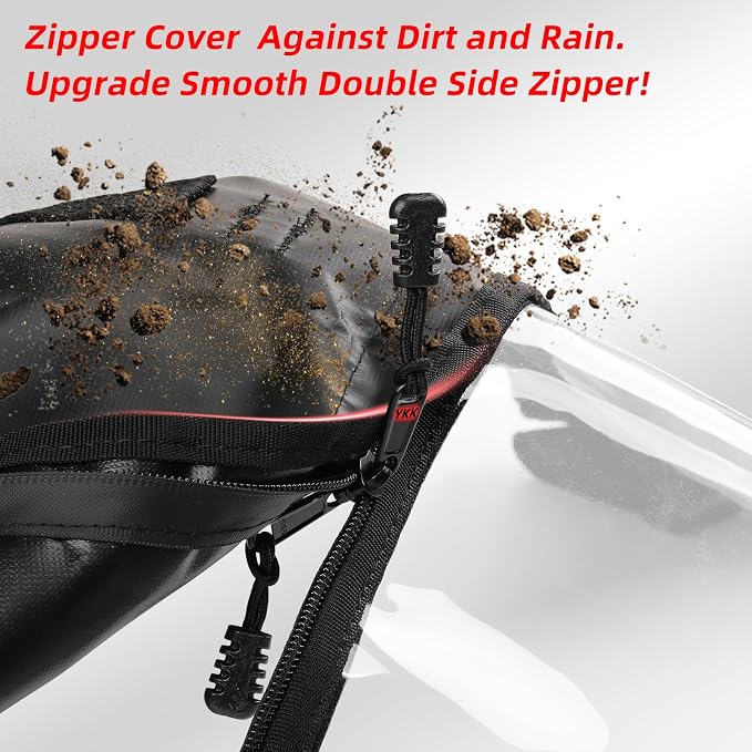 2014-2023 RZR XP4 1000 Soft Upper Doors Kit YKK Zipper, UTV Cab Enclosure Compatible with Polaris RZR XP 4 1000 2014-2023, Work with Side Mirror Windshield Roof