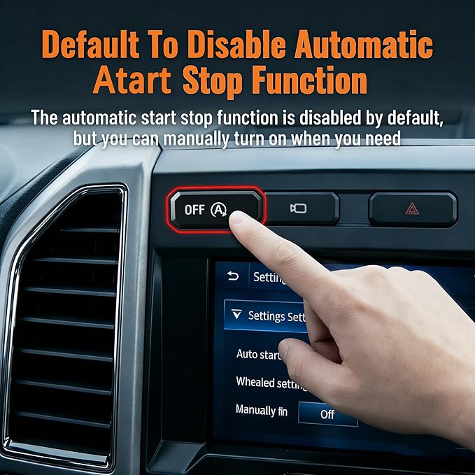 Auto Start Stop Eliminator Compatible with Ford F-150 2015-2020 Delete/Disable/Canceller Turn Off Idle Plug & Play Accessories
