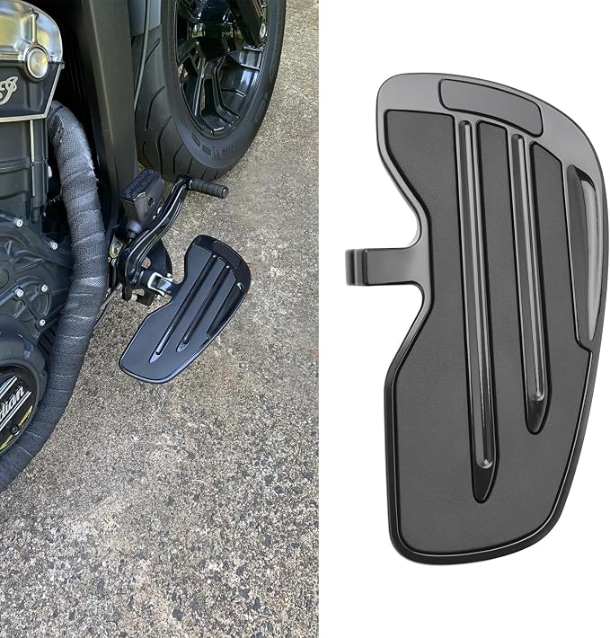 Motorcycle Driver Floorboards Foot Pegs for Indian Scout Sixty Bobber Replace Part Compatible with Indian Scout 2015-2024 (Black)