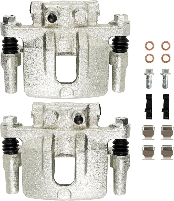 KAX Disc Brake Caliper Assembly Fit for Patriot 2007-2017, Compass 2007-2017, Avenger 2008-2014, 200 2011-2014, Caliber 2007-2012, Sebring 2007-2010, Lancer 2008-2017, Rear Side