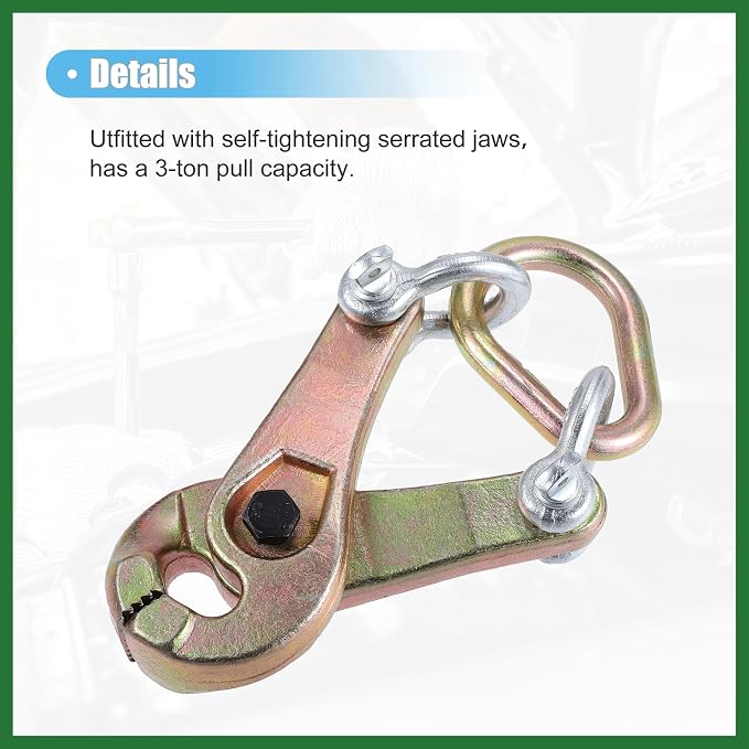 Motoforti Universal 3 Ton Self-Tightening Body Repair Clamp Dent Puller for Car Golf Cart ATV UTV Frame Pulling Clamp Auto Body Clamp Collision Repair Tool Dent Repair Clamp Long-Lasting