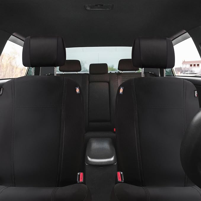 Dickies 2-Piece Puncture-Resistant Front Seat Covers for Cars, Trucks, SUVs — Black