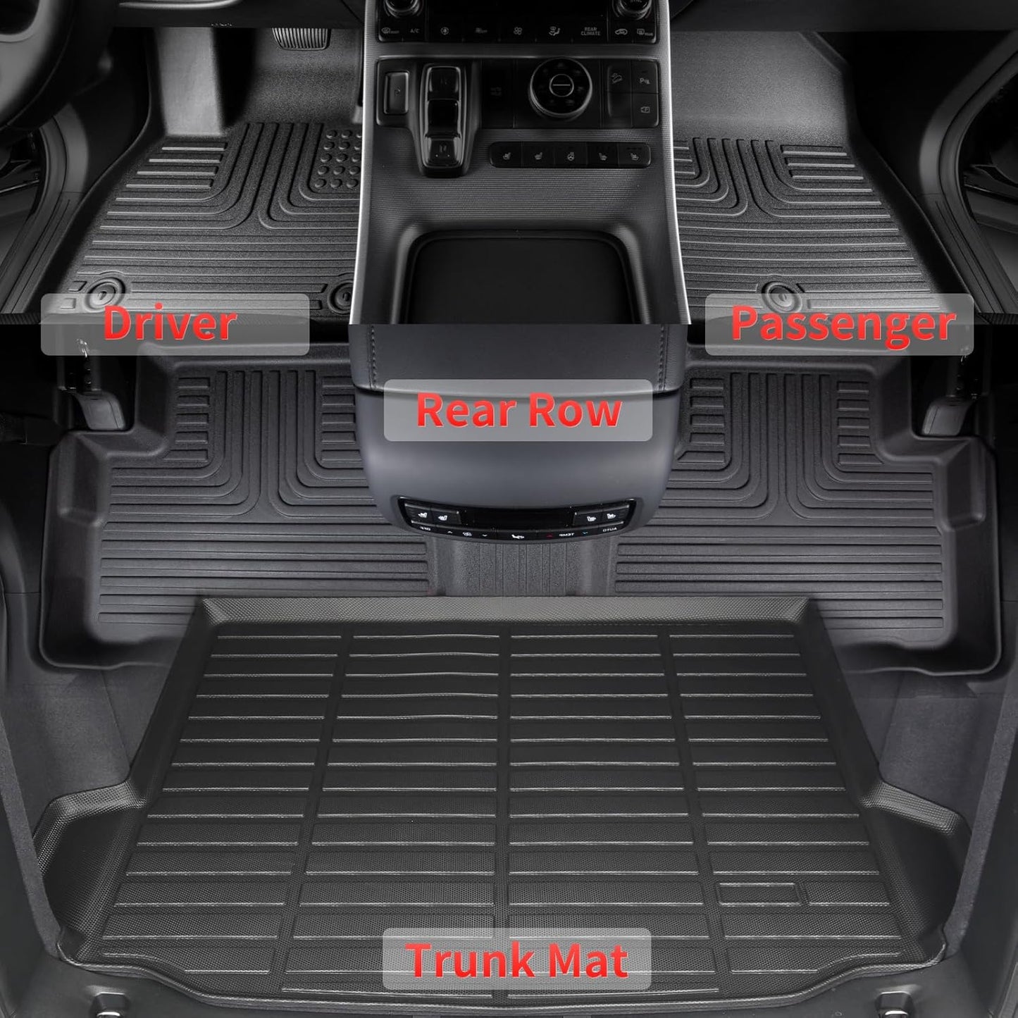 All Weather Floor Mats and Cargo Liners Set Fit for Mazda CX-5 2017-2022 TPE Car Mats Waterproof Anti-Slip Rubber Trunk Liner CX-5 Accessories