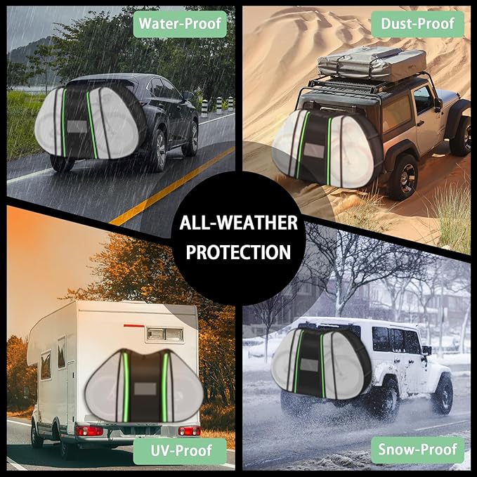 JUIN Waterproof Bike Cover for Transport: 900D Heavy Duty Oxford Fabric Bicycle Cover with Visible Tail Lights for Outdoor Travel - Bike Cover on Car Hitch Storage on Rear Bike Rack - Fits 3 Bikes