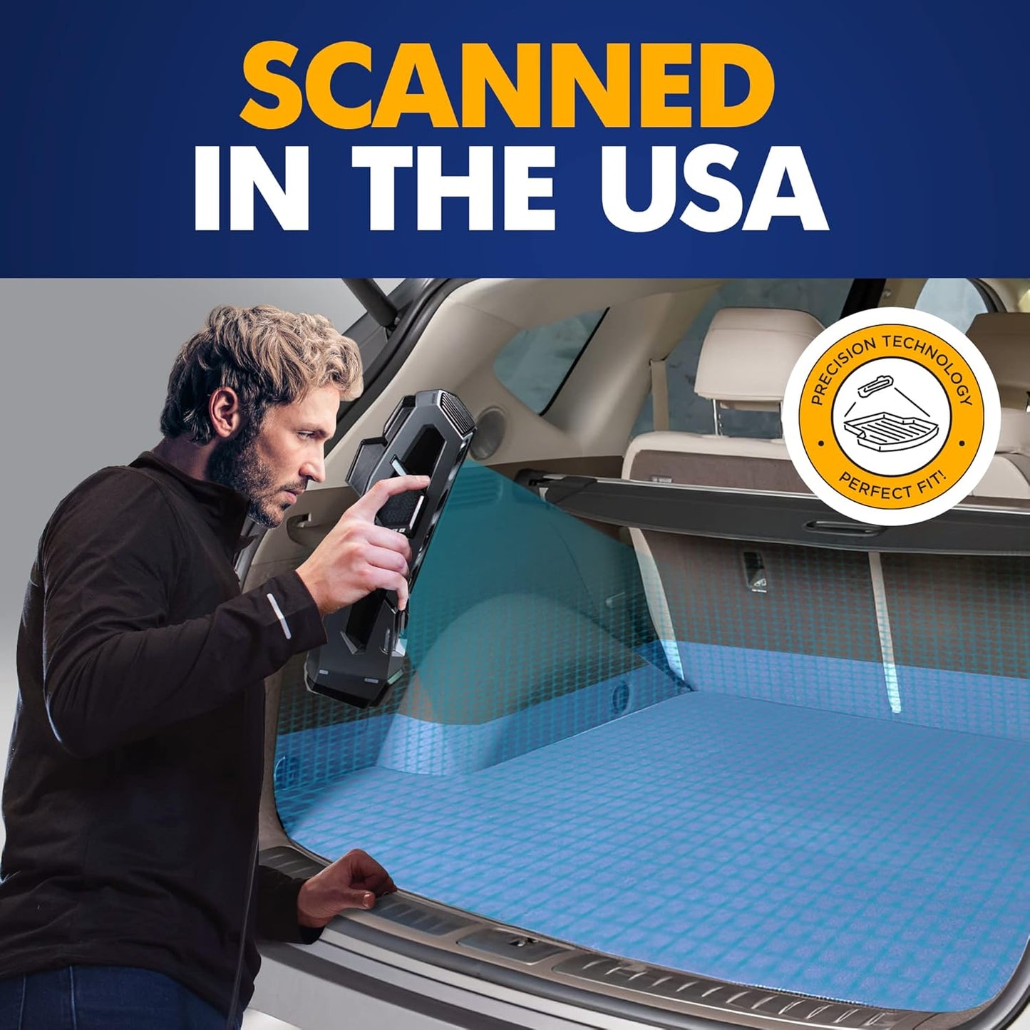 Premium Cargo Liner for Genesis GV80 2021-2025 - 100% Protection - Custom Fit Car Trunk Mat - Easy-to-Wash & All-Season Black Cargo Mat - 3D Shaped Laser Measured Trunk Liners for Genesis GV80 JX1