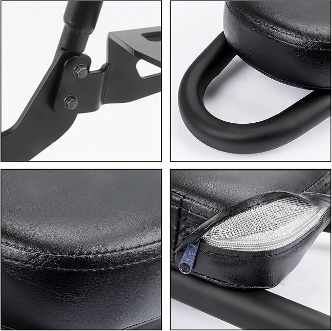 Motorcycle Backrest Sissy Bar with Luggage Rack - PSLER Passenger Backrest with Shelf Carrier for Star XVS950 Bolt XV950 R-spec 13-23