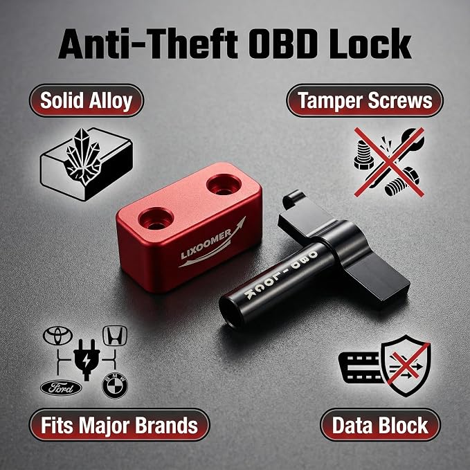 OBD Port Lock - Protect Your Car from Theft. for Non-GM Models Only (Not Compatible with GM, Chevrolet, Buick, Cadillac). Version 2.0