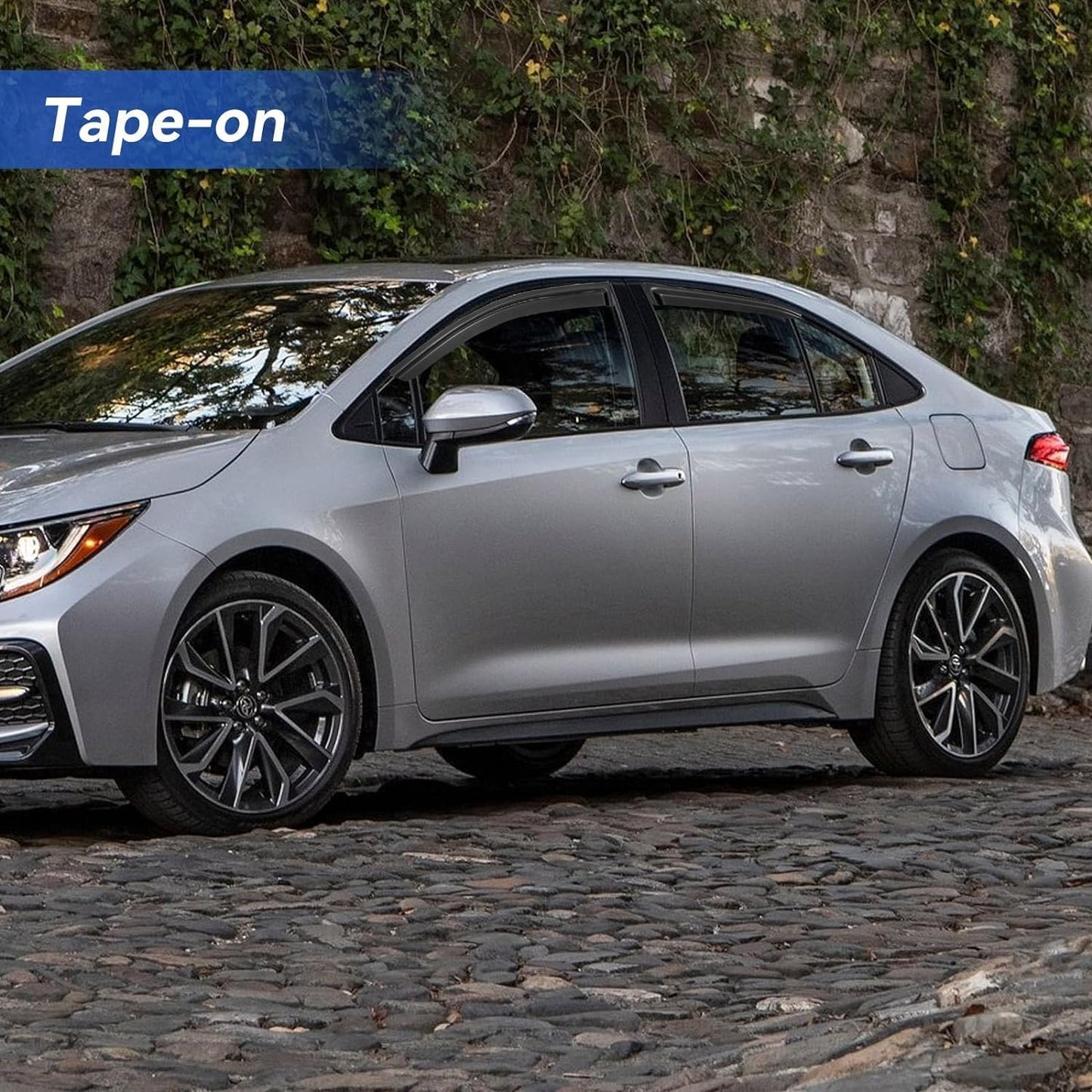 Window Visors Rain Guards Shield for 2019-2025 Toyota Corolla Sedan, Out-Channel Window Vent Wind Deflectors Visors Shades for 19-25 Corolla Sedan