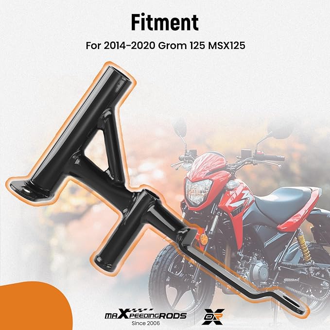 maXpeedingrods Crash Cage Engine Guard for Grom 125 MSX125 2014-2020, Motorcycle Engine Crash Bar Steel Frame Protection