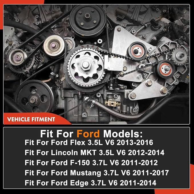 3.5 Timing Chain Kit w/Water Pump Fit for Ford Edge Explorer 11-19 303-1248 | Camshaft Holding Tool with Timing Alignment Holder Tool Kit Fit for Flex/Taurus/Mustang 3.5L 3.7L V6 BL3Z-6268-A