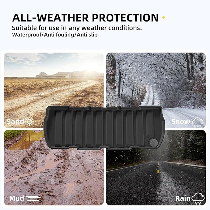 SMABEE Truck Bed Mat & Frunk Mat & Tailgate Mat for 2017-2024 Honda Ridgeline Crew Cab 5.3FT, TPE All Weather Bed Liner Tailgate Cover for Ridgeline Accessories Inteior Black