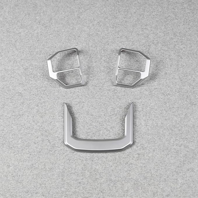 Beautost Fit for Toyota New Land Cruiser LC250 2024 2025 2026 Wheel Steering Trim Panel Cover Trims (Matt Silver)