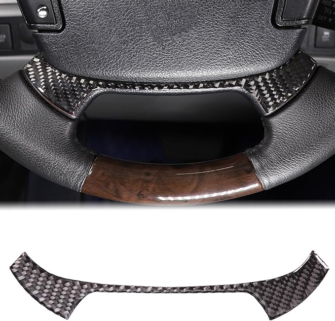 Aunginsy Central Control Steering Under Panel Trim Strip Compatible with Toyota Tundra 2007-2013 Real Carbon Fiber Center Console Steering Lower Panel Decorative Sticker Protection Cover Accessories