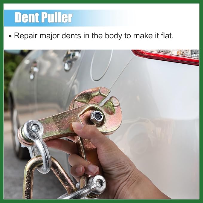 Motoforti Universal 3 Ton Self-Tightening Body Repair Clamp Dent Puller for Car Golf Cart ATV UTV Frame Pulling Clamp Auto Body Clamp Collision Repair Tool Dent Repair Clamp Long-Lasting