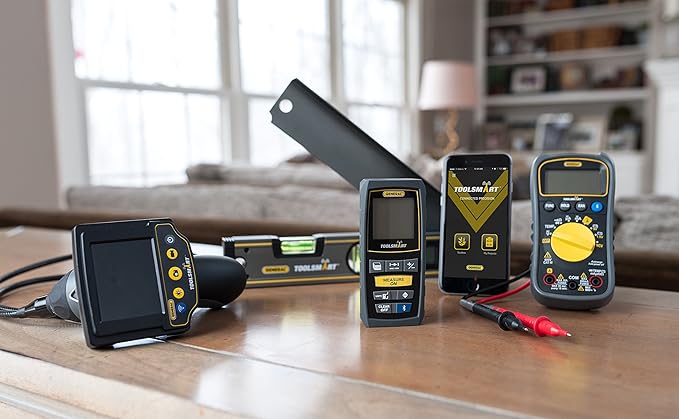 General Tools TS04 ToolSmart Bluetooth Connected Digital Multimeter, Auto-Ranging with NCV Detector, CAT III 600V Safety Rated
