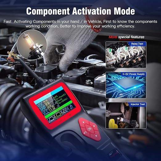 Original TopDiag P200 Automotive Circuit Tester, Power Circuit Probe Kit, 9~30V with Multimeter (P200)