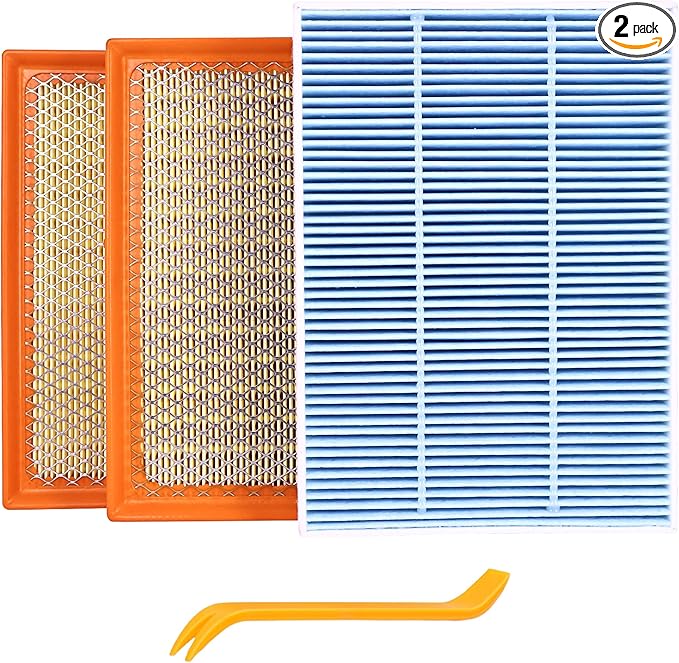 2-PC Engine Air Filter&Cabin Air Filter Combo Pack-Compatible with Toyota Tundra 3.4L V6 2022-2025,Sequoia 3.4L V6 2023-2025-87139-0C010&CA12963