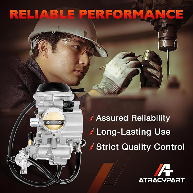 Carburetor Carb Compatible with 1998 1999 2000 2001 Arctic Cat 400 2x4/4x4, Bearcat 454 4x4, 500 4x4 (Exclude Auto Edition), Replaces # 0470-361 0470-362