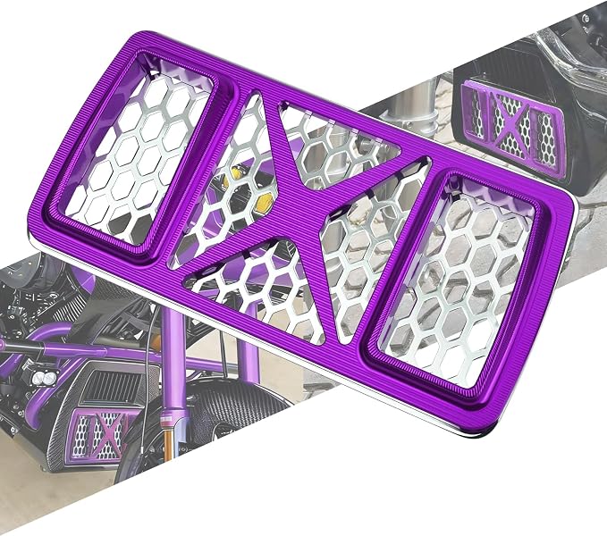 Radiator Guard Grille Oil Cooler Cover Fit For Harley Touring Road King Street Glide Electra Glide Ultra Limited 2023.5-2025 Purple