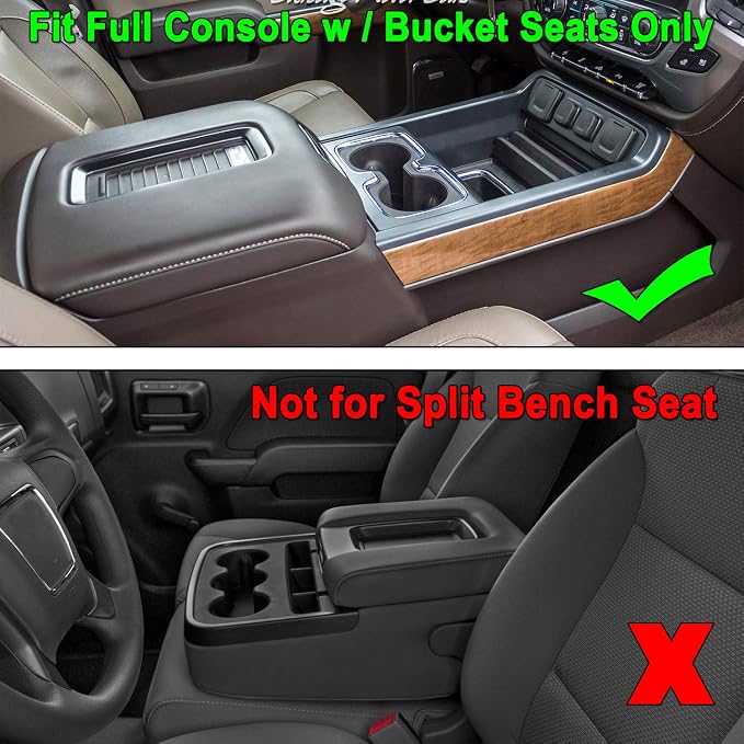 JKCOVER Haft-size Tray and Storage Drawer Tray Compatible with 2014-2018 Chevy Silverado/GMC Sierra 1500 Accessories