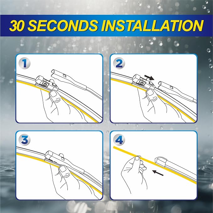 5 PLUS® Silicone Windshield Wipers Replacement for 2018-2024 Audi Q5 Wiper Blades(Set of 3),Automotive Replacement Windshield Wiper Blades For My Car-24"/20"/15"