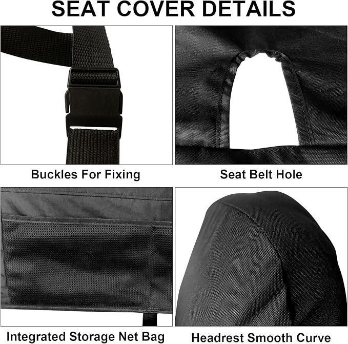 SAPUBK Custom-Fit Front Bench Seat Cover Replace for 1999-2007 Ford F250 F350 F450 F550, Waterproof 600D Oxford Cloth Interior Seat Cover Accessories(Machine Washable)