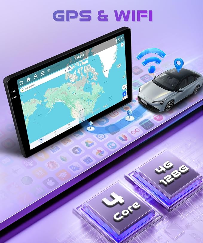 4G+128G Android 15 Car Radio for Toyota Camry 2000-2006, Rimoody Car Stereo Wireless Carplay Andorid auto Mirror Link 9'' INCELL Touchscreen GPS WiFi Bluetooth 5.0 FM/RDS EQ-32 SWC Backup Camera