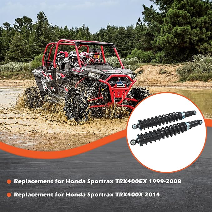 2pcs Front Shocks Replacement for Honda Sportrax TRX400EX 1999-2008 Sportrax TRX400X 2014 51400-HN1-A41