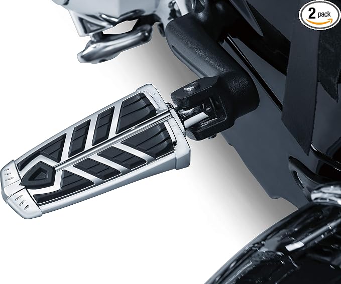 Kuryakyn 5658 Chrome Motorcycle Foot Controls, 2 Pack