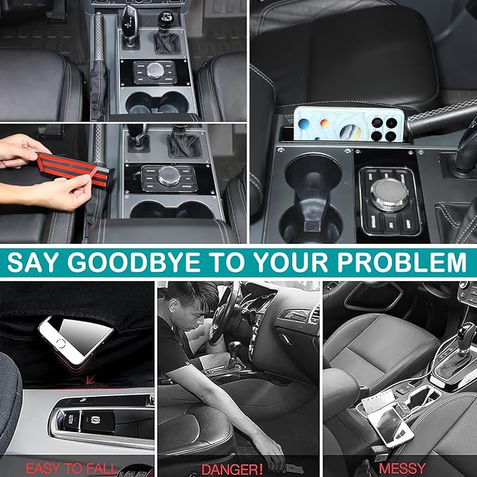 Auto Gear Shifter Console Right Side Storage Box Compatible with Ineos Grenadier 2020-2025 ABS Car Handbrake Console Side Storage Box Interior Accessories