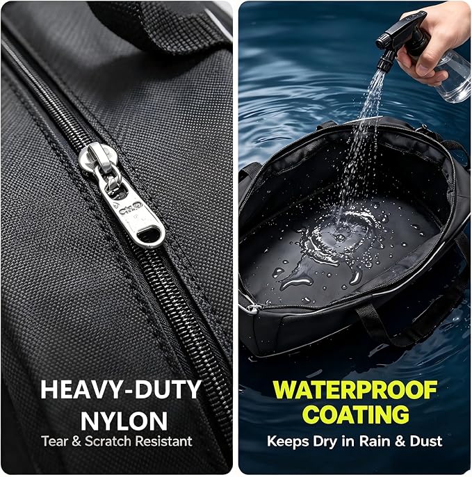 VITINO Motorcycle Saddlebag Liner Bags for Harley Softail Black 2 Packs | Fit for Sport Glide FLSB 2018-2021 Low Rider ST FXLRST 2022-2026| Waterproof Soft Luggage Organizer with Heavy-Duty Zippers
