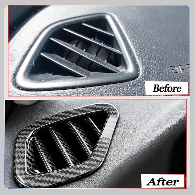 Dashboard Air Vent Cover, for Kia Telluride 2020 2021 2022 2023 2024 2025 2026,Sport Interior Trim Accessories - Carbon Fiber.
