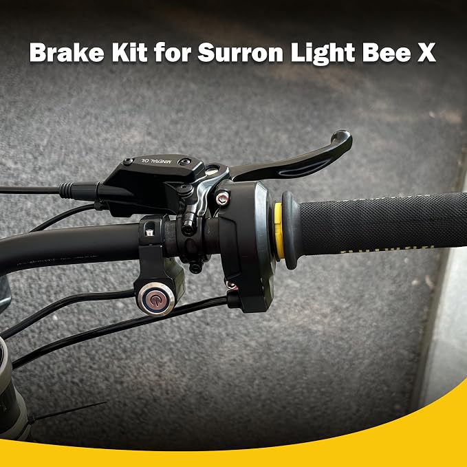 Front Hydraulic Brake Kit & Brake Caliper Master Cylinder Assembly for Surron Light Bee X Segway X160 X260 Talaria Sting MX3/R MX4/XXX Electric Dirt Bike Parts