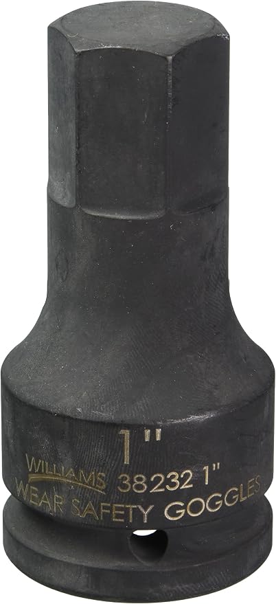 Williams JHW38232 3/4-Inch Drive Impact Hex Socket, 1-Inch