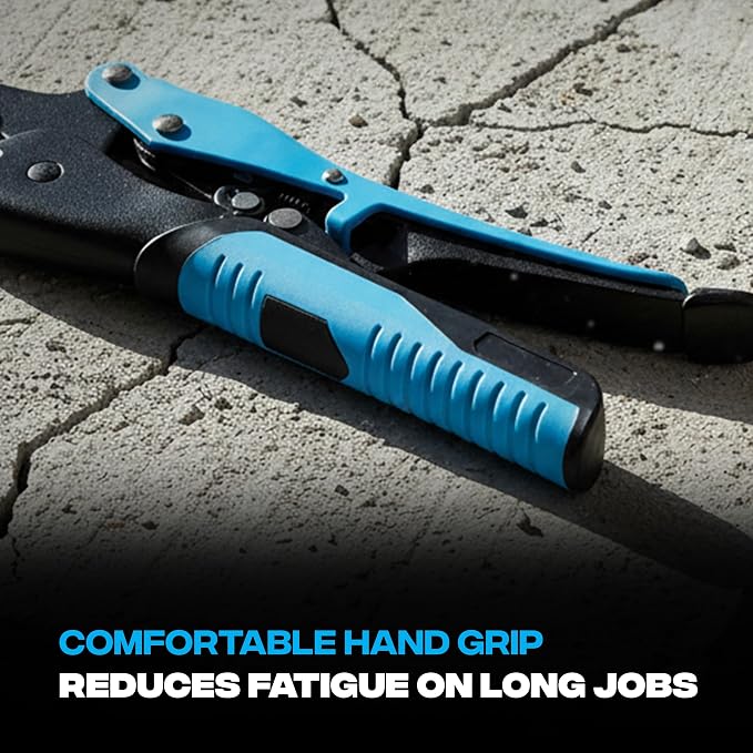 OX Pro 10 in Auto-Adjust Curve Jaw Pliers with Soft Grip | Auto-adjusting mechanism with pressure screw - ideal for plumbing, automotive & DIY tasks