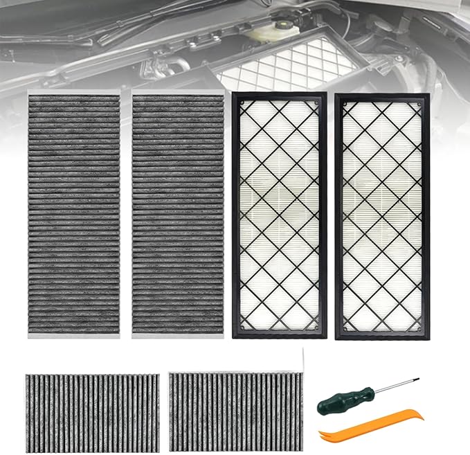 RYANSTAR RACING 6 PCS Cabin Air Filter HEPA Air Intake Filter with Activated Carbon Compatible with Tesla Model Y 2020-2025 Model Y Accessories