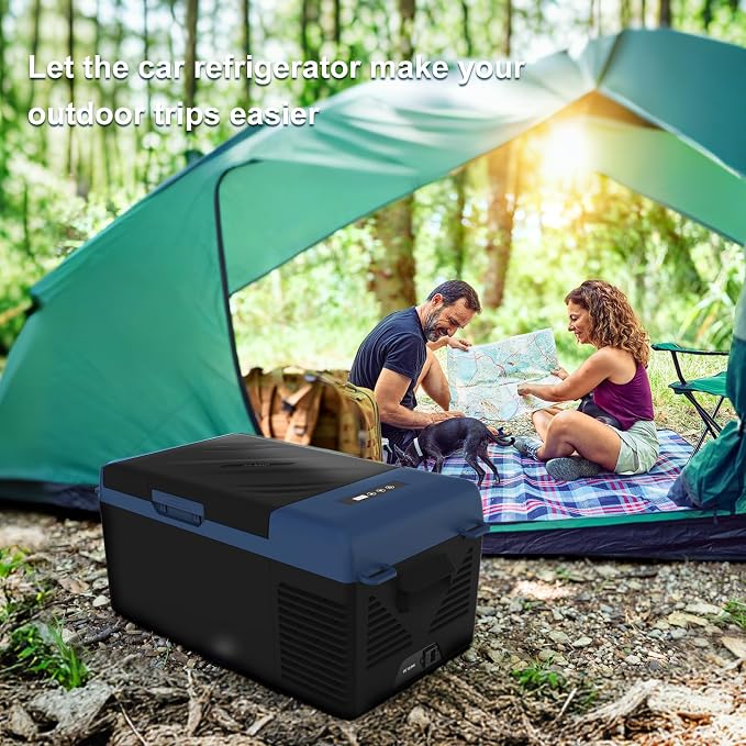 KI15 12 Volt Refrigerator,Portable Freezer,16 Quart(15L) Car Cooler,12V Car Fridge,12/24V DC 100-240V AC for Camping, Travel, Truck, RV, Boat -4℉~68℉