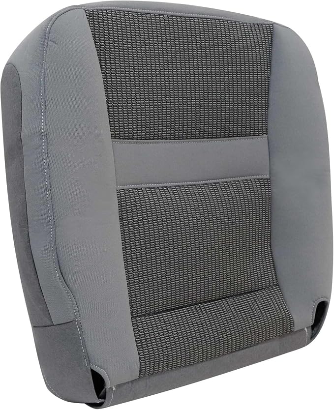 Priprilod Gray Cloth Front Passenger Side Bottom Replacement Seat Cover Compatible with Dodge Ram 2500 3500 4500 5500 2006 2007 2008 2009 2010