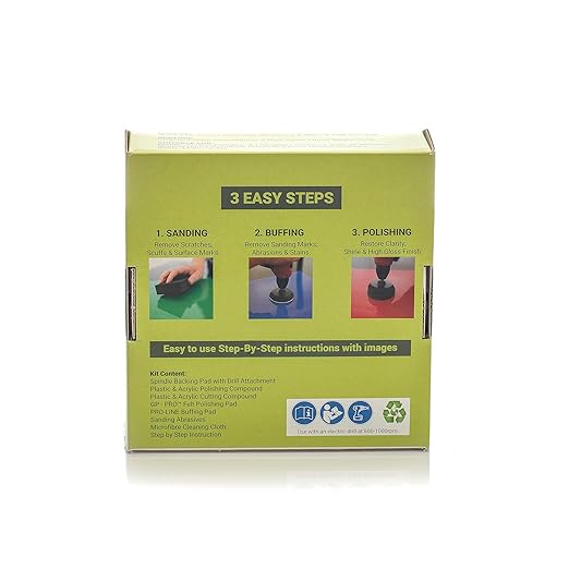 Glass Polish 31007 Plastic and Acrylic Polishing and Scratch Removal Kit