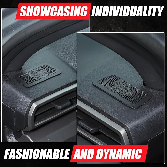 Daeiclru Center Console Dashboard Air Vent Grill Panel Cover Compatible with Toyota Tacoma 2024 2025, Air Outlet Anti-Blocking Trim Dashboard Grille Cover 4th Gen Tacoma Accessories (Side)