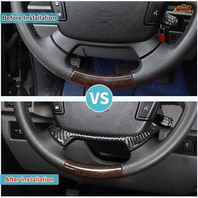 Aunginsy Central Control Steering Under Panel Trim Strip Compatible with Toyota Tundra 2007-2013 Real Carbon Fiber Center Console Steering Lower Panel Decorative Sticker Protection Cover Accessories