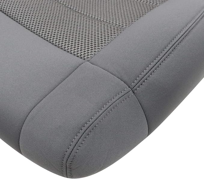 FZJDSD Gray Driver Side Bottom Cloth Replacement Seat Cover & Foam Cushion Compatible with Jeep Wrangler Sahara Rubicon 2008 2009 2010