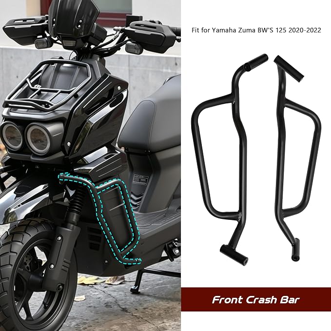 Mokuo Motorcycle Frame Guard Crash Bar Protector in Heavy Iron Material Fit for Yamaha Zuma BW'S 125 2020-2022