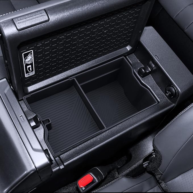 for RAV4 Center Console Organizer 2026 Toyota RAV4 (6th Gen) Hybrid/PHEV Accessories Armrest Tray Middle Storage Box Insert Container Durable ABS Plastic