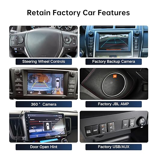 16PIN Car Radio Wiring Harness for Toyota Corolla RAV4 Camry 4Runner Tundra Highlander 2014-2018, Aftermarket Stereo Wire Harness with CANBUS Adapter Support JBL, Backup Camera, SWC