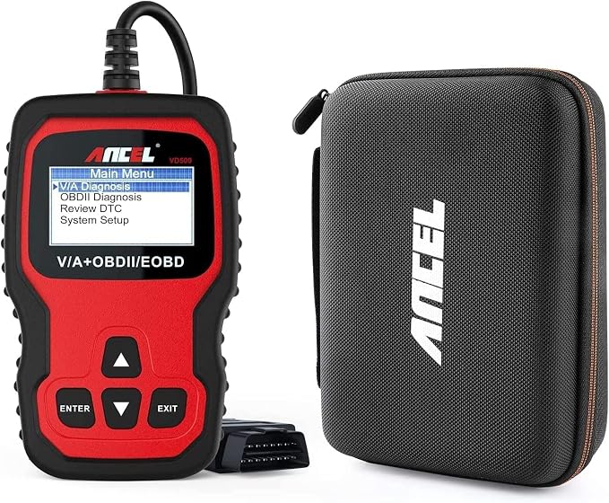 ANCEL VD500 with ANCEL Protective Case Storage Bag OBD II Diagnostic Scanner fits for Volkswagen VW Audi Skoda Seat Diagnosis Check Engine Light Code Reader